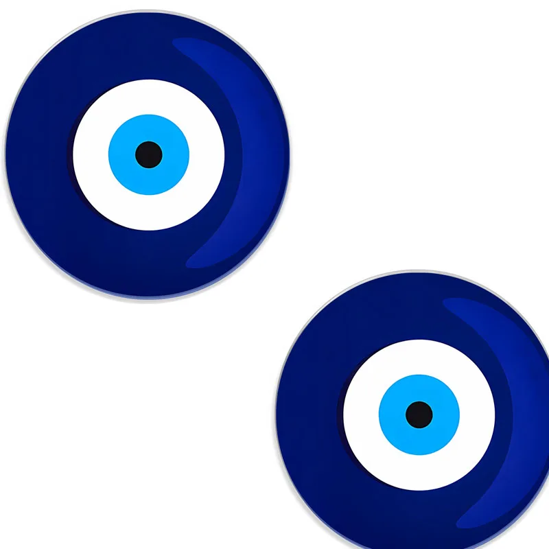 7cm dining table coaster Devil's Eye car coaster car accessories home kitchen bar decoration, housewarming gift - Image 2